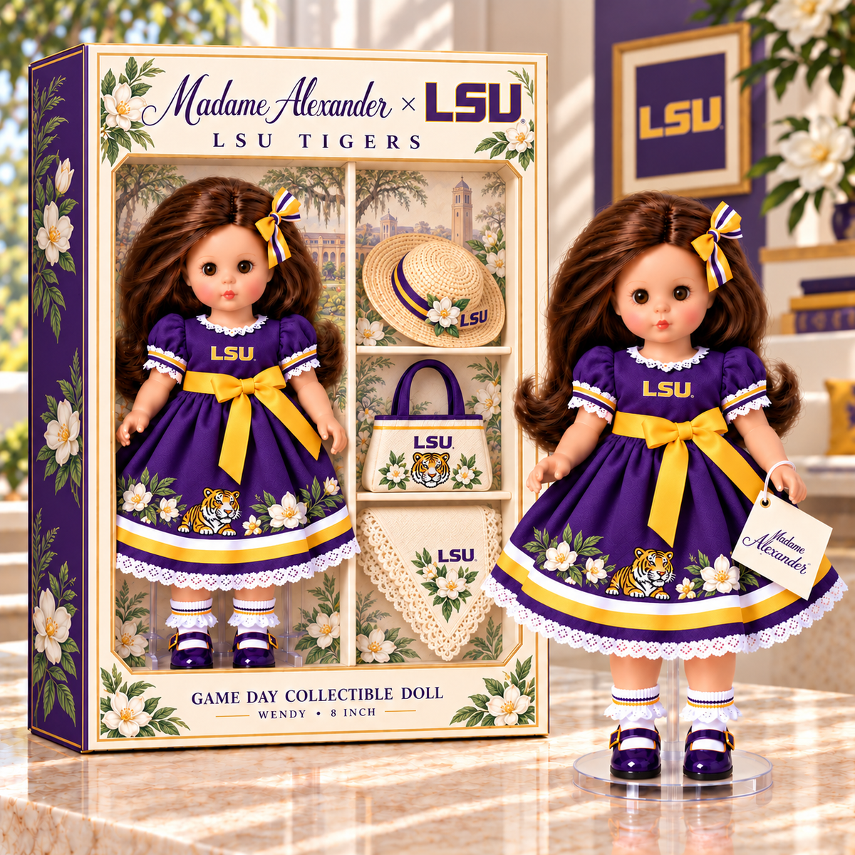 Premium LSU Commemorative Collector Doll TMH