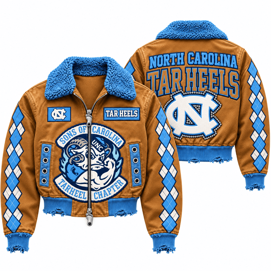 UNC Cropped Bomber Jacket NTKO