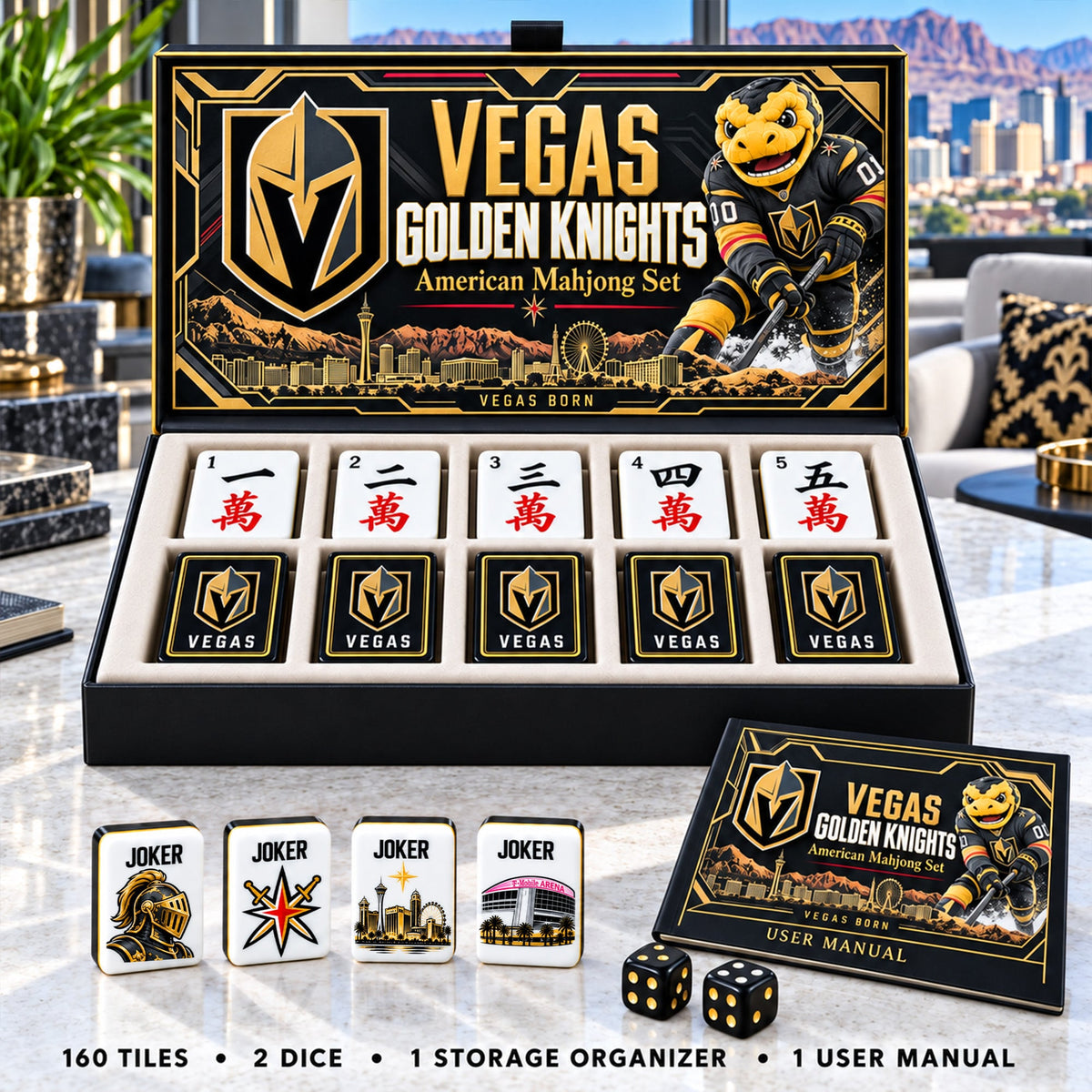 Premium VGK Mahjong Tiles Set PVNA