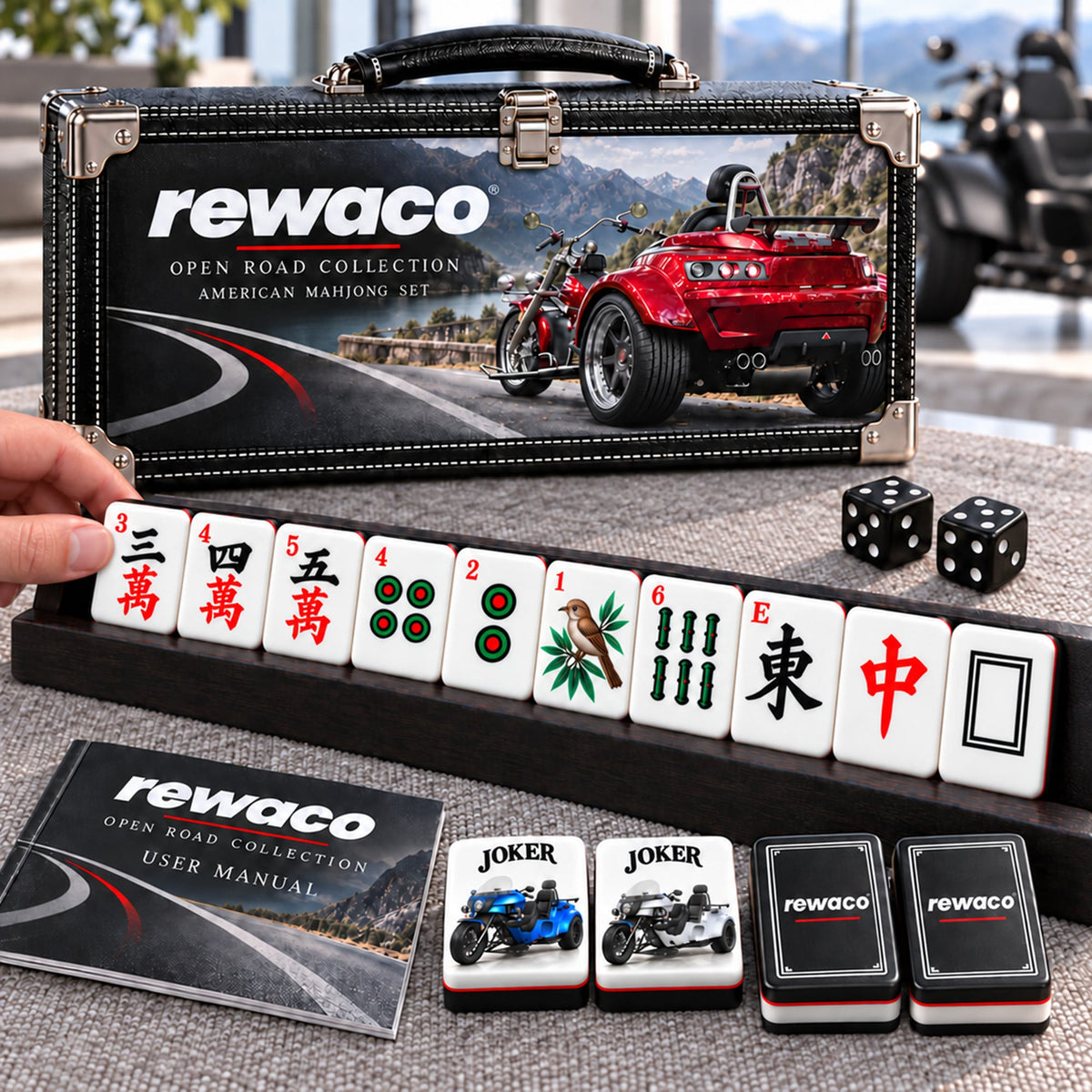 Premium RWC Mahjong Tiles Set PVNA
