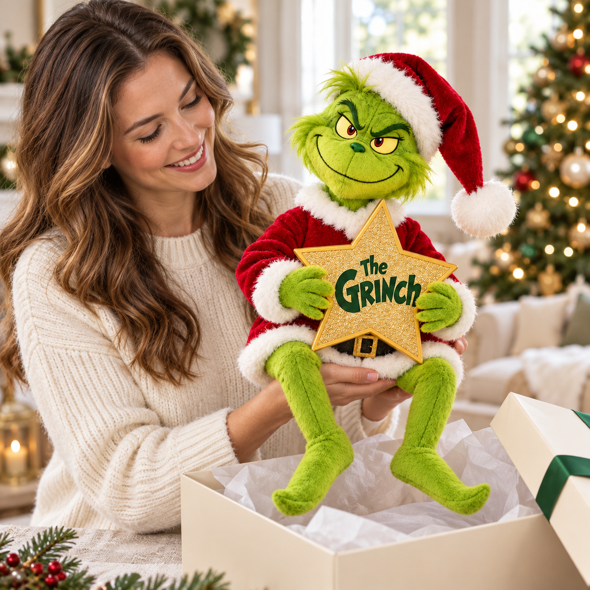 TGR ILLUMINATED CHRISTMAS TREE TOPPER HQH