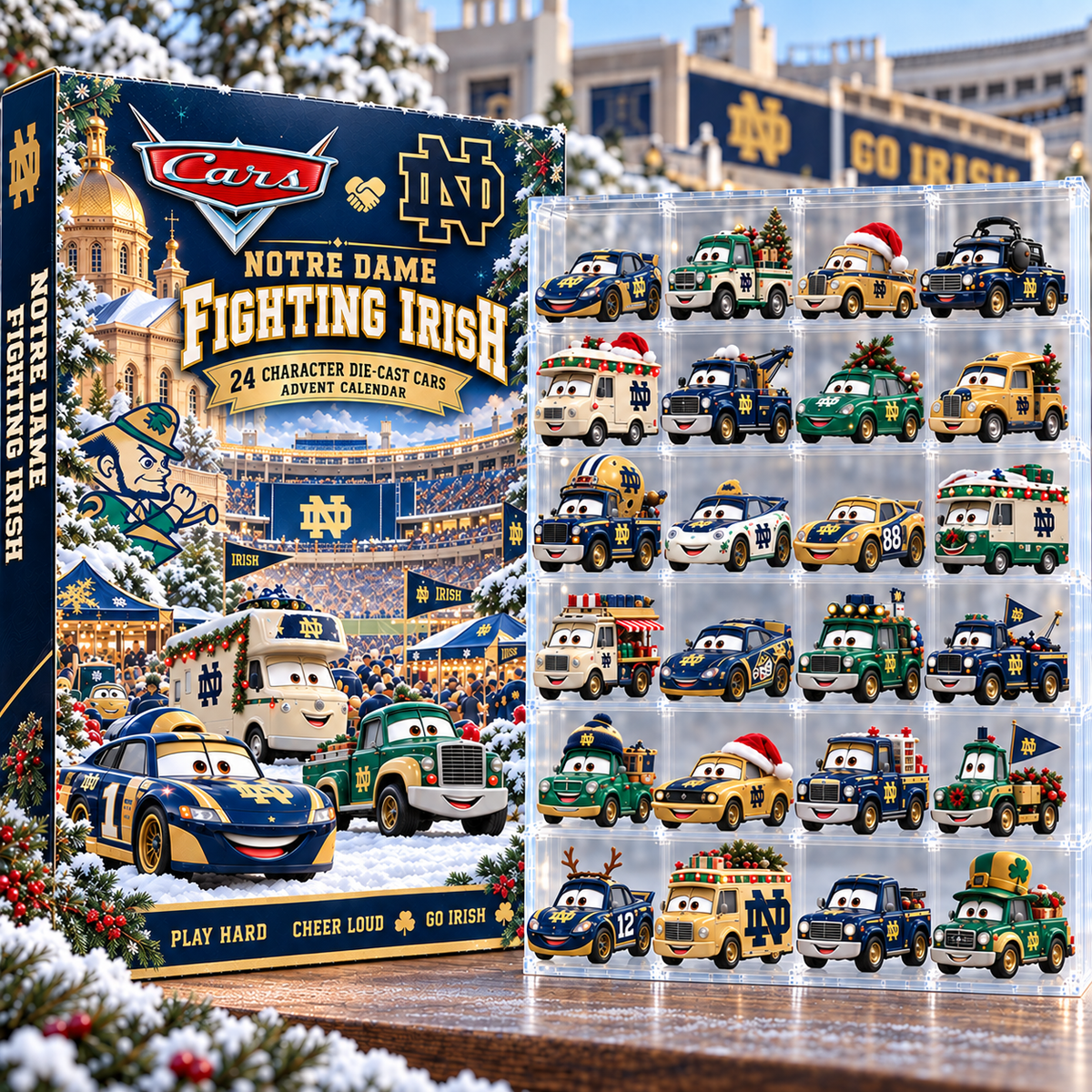 NDFI Premium Character Die-Cast Cars Christmas Advent Calendar NTNA