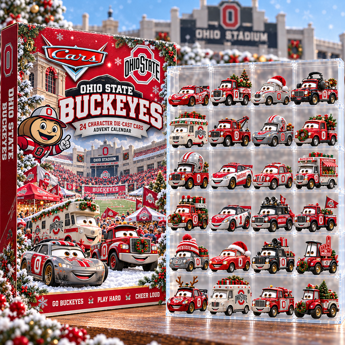 OSB Premium Character Die-Cast Cars Christmas Advent Calendar NTNA