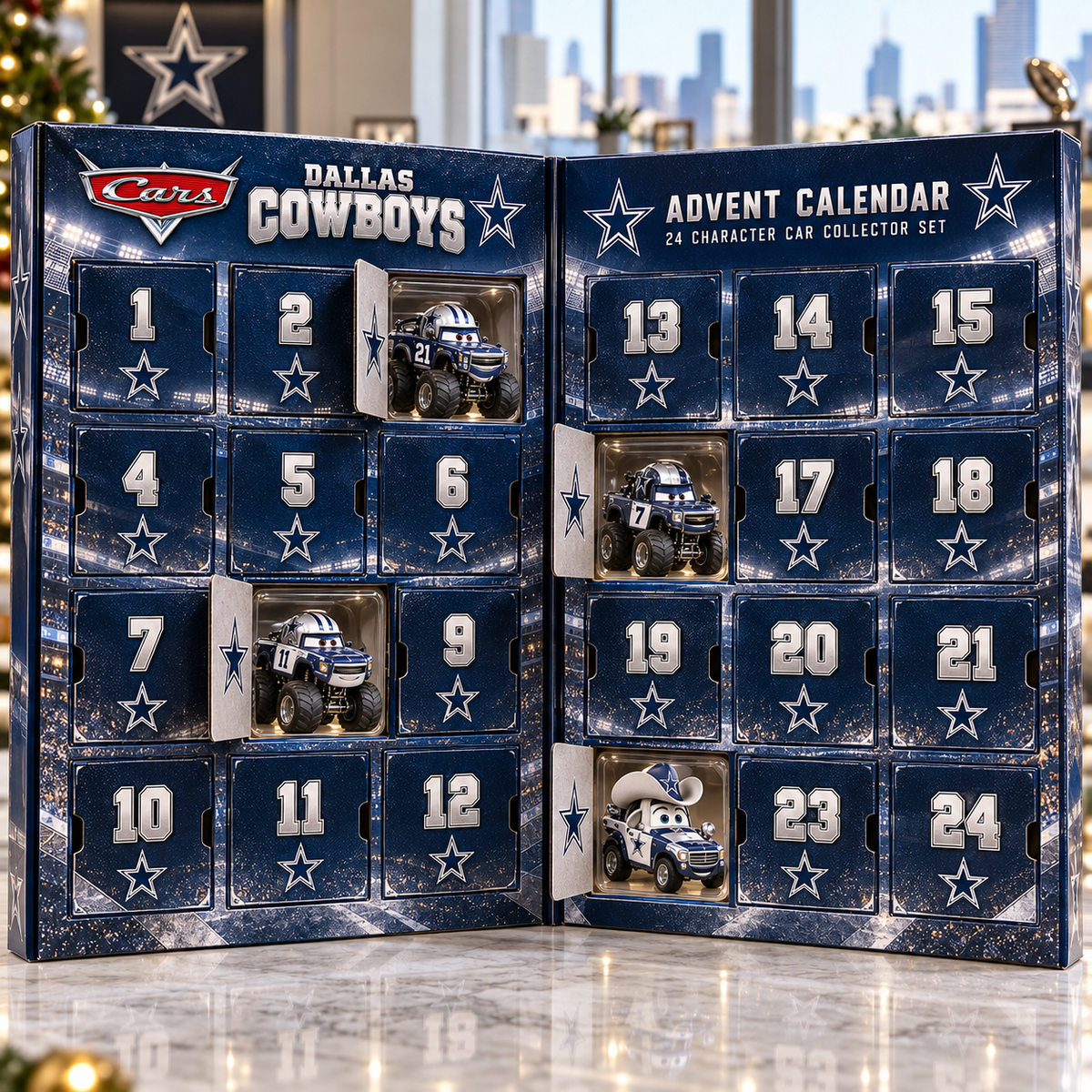 DLCB Premium Character Die-Cast Cars Christmas Advent Calendar LNTH
