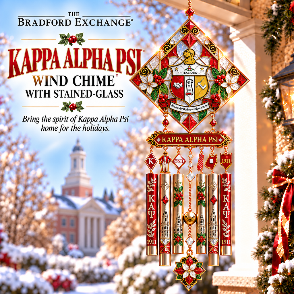 KPAP Premium Christmas Stained Glass Wind Chime NTNA