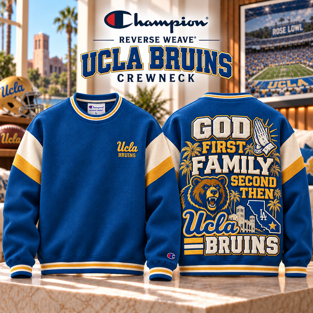 UCLA Premium Embroidered Crewneck Sweatshirt BMD