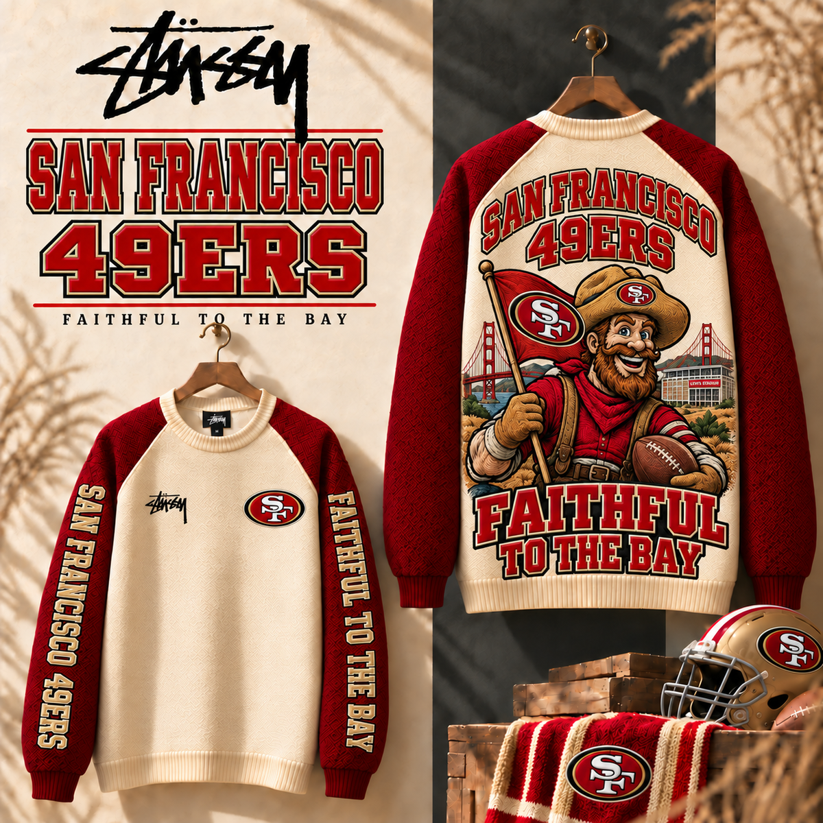 SF49 Embroidered Knit Sweater DNBN