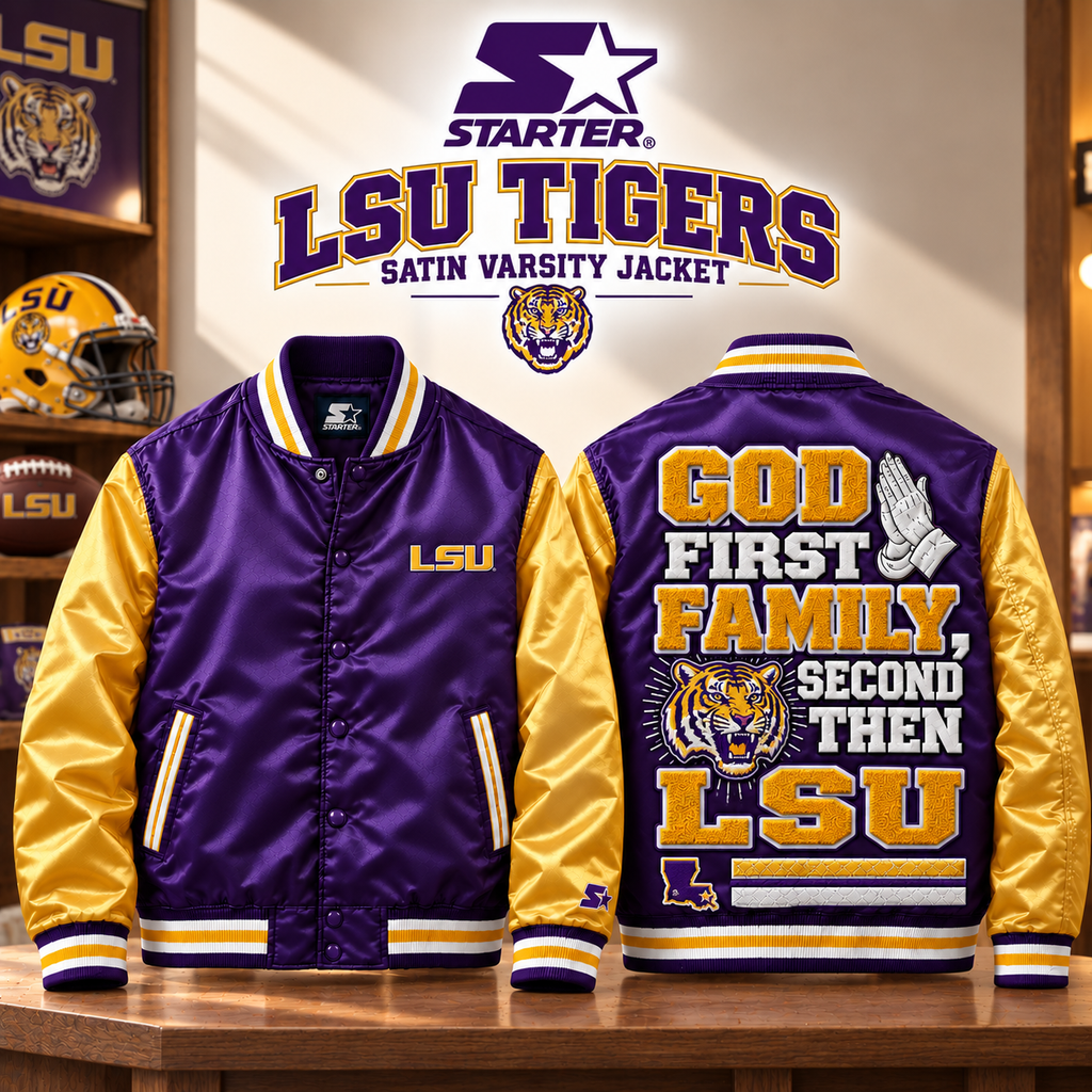 LSU Premium Varsity Bomber Jacket BMD