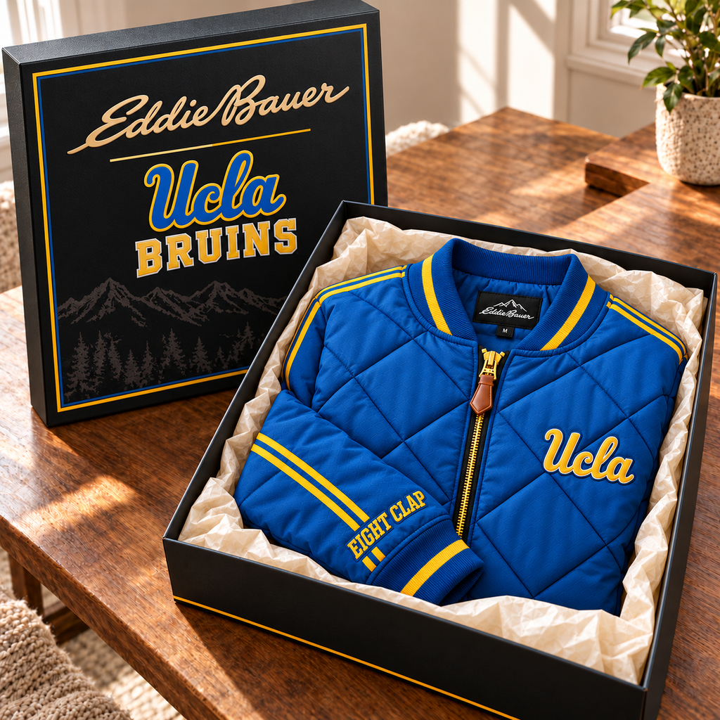 UCLA Premium Classic Quilted Bomber Jacket TMH