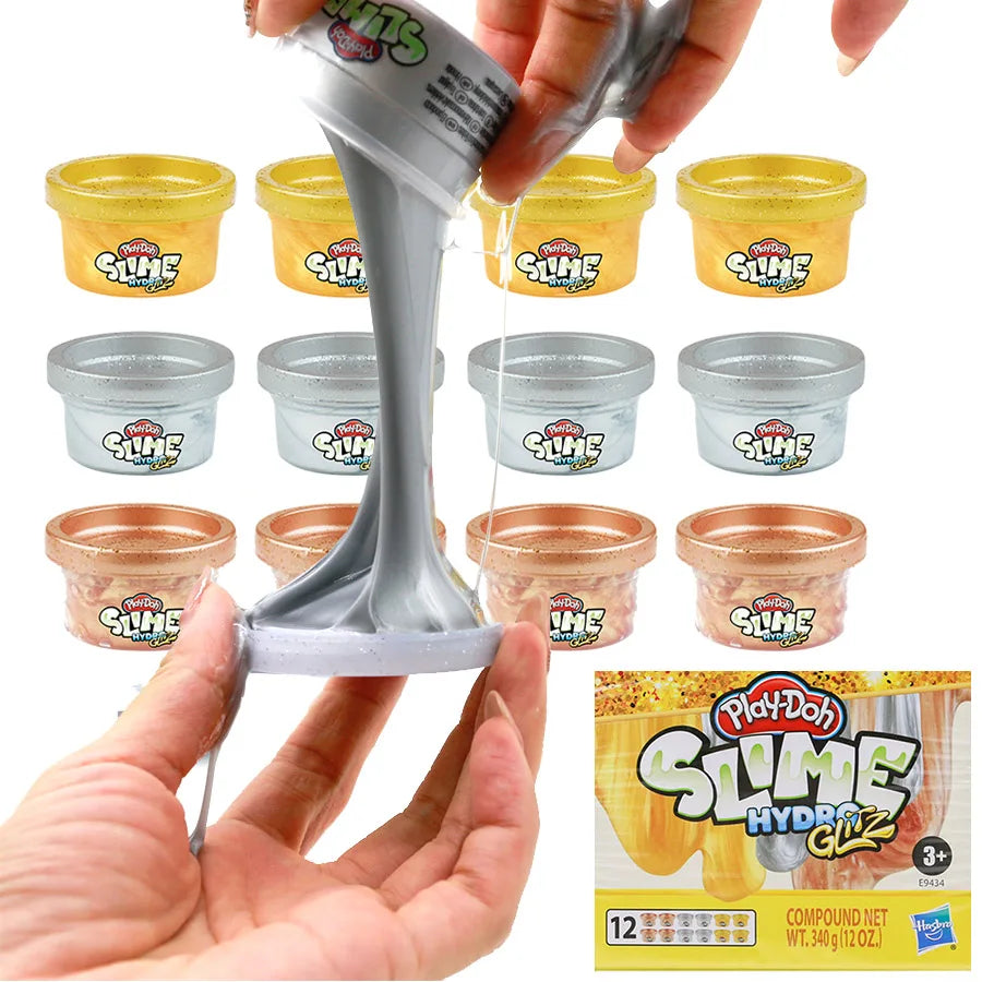 Hasbro Play-Doh Slime Educational Toys Hydro Glitz Molten Treasure Plasticine Toy Boys Girls Children Christmas Gifts