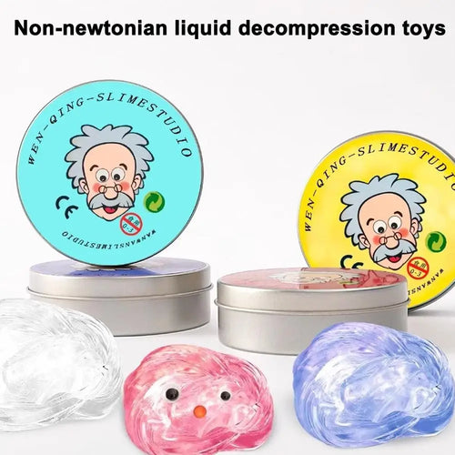 Colorful Magic Slime - Non-Newtonian Stretch & Flow Putty, Non-Toxic Sensory Toys for Kids Stress Relief & Creative DIY Crafts