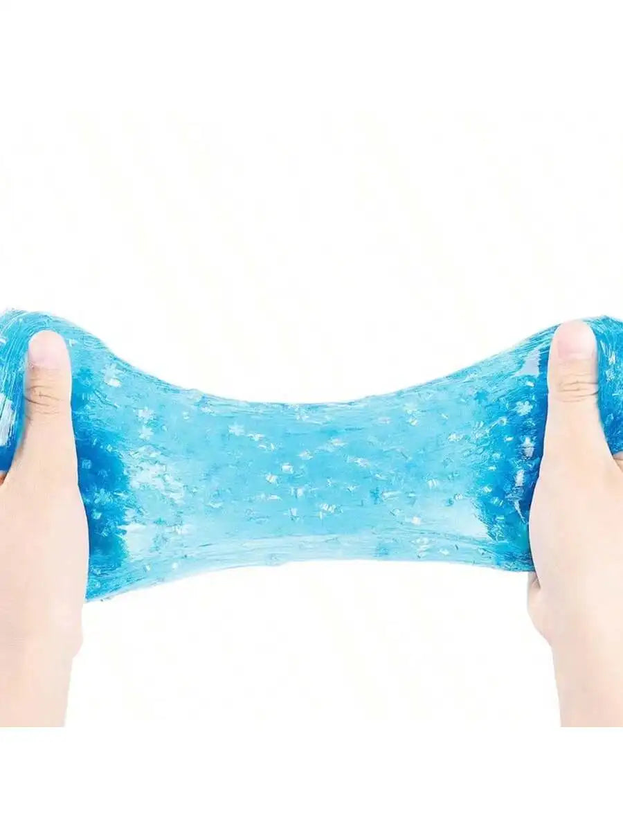 Pentagonal Slime Making Experience | Springy Blue STEM Clay and Sensory Dough Set | Creative Crafts with Storage Bag | Perfect H