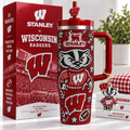 Wisconsin Badgers 40oz Tumbler With Handle TTNL