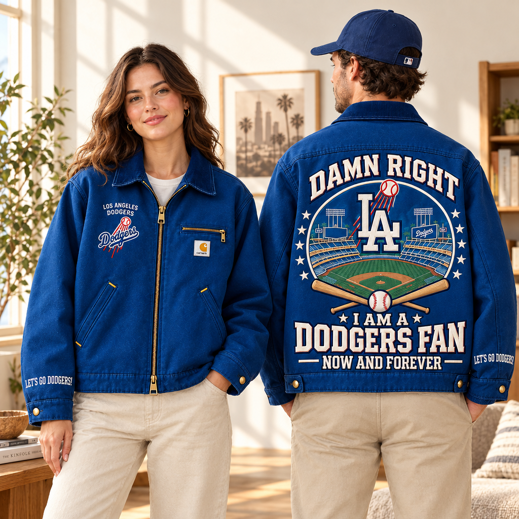 Dodgers Work Jacket Embroidered Detroit Jacket