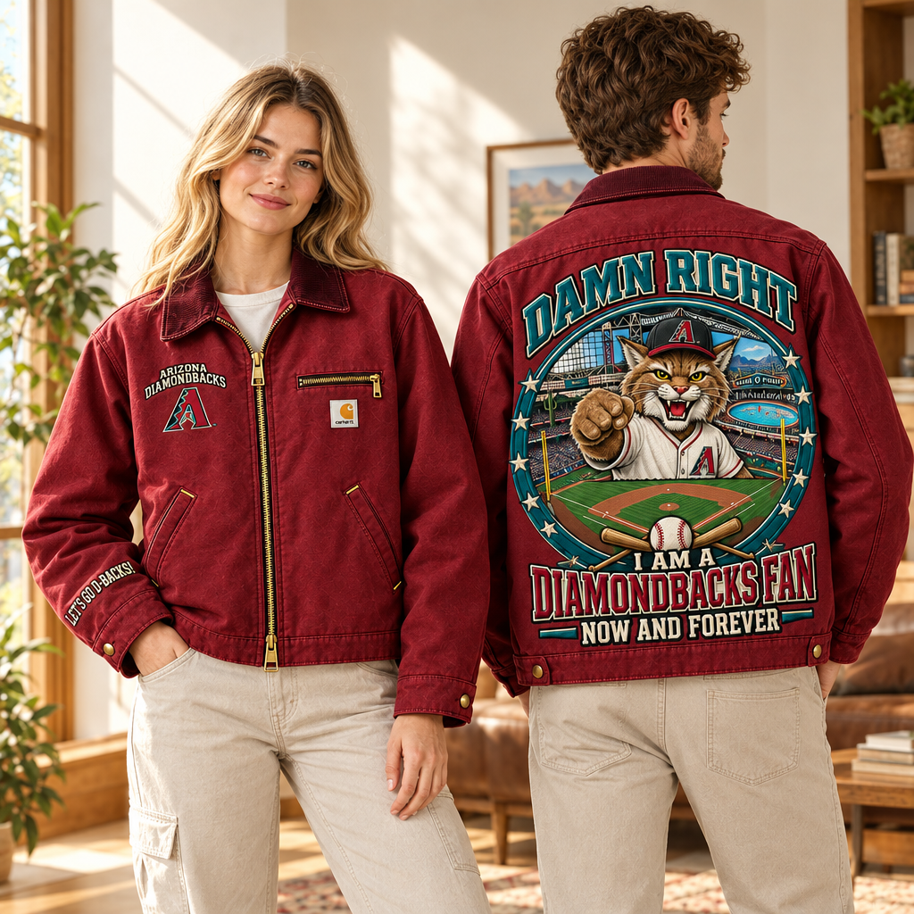 Arizona Diamondbacks Embroidered Detroit Jacket