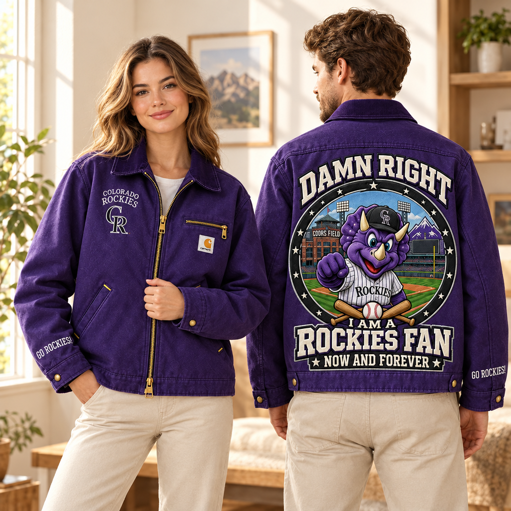 Colorado Rockies Embroidered Detroit Jacket