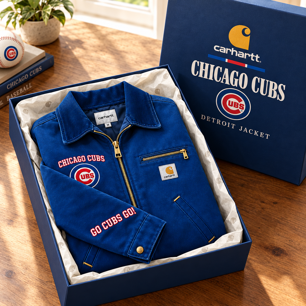 Chicago Cubs Workjacket Embroidered Detroit Jacket
