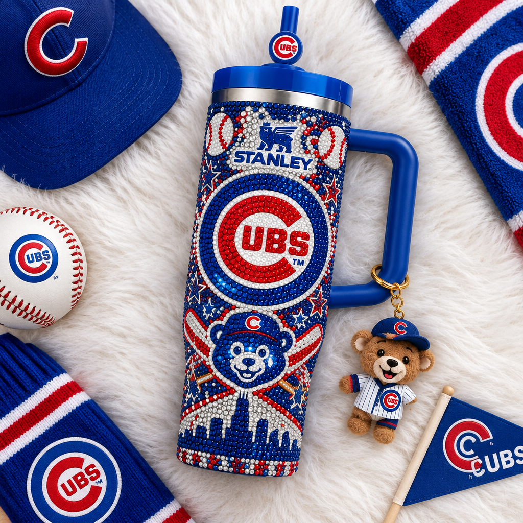 Chicago Cubs 40oz Tumbler With Handle TTNL