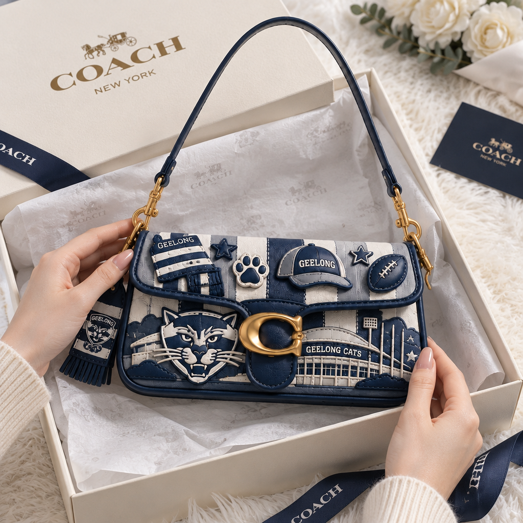 Geelong Cats Coach Shoulder Cross With Charm